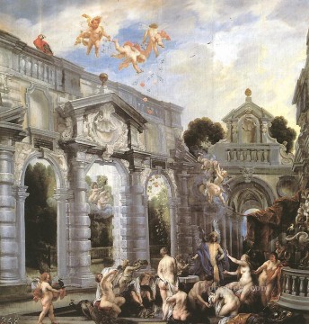  Jordaens Art Painting - Nymphs at the Fountain of Love Flemish Baroque Jacob Jordaens